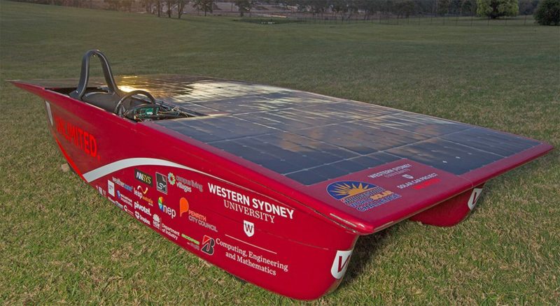 The Western Sydney solar car. Supplied
