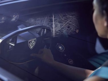 hyper-technological Peuguot EV
