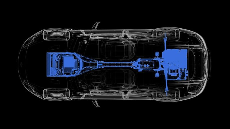 The Aston Martin Rapide E powertrain