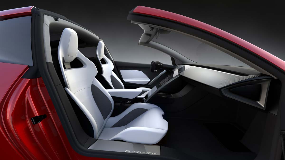 The 2020 Tesla Roadster interior