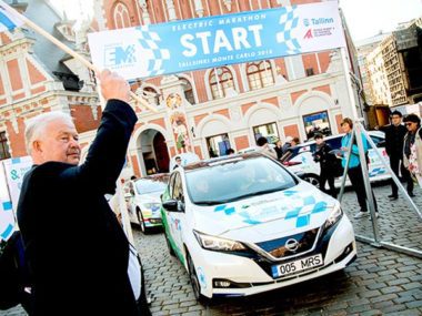 Nissan LEAF starts the Electric Marathon