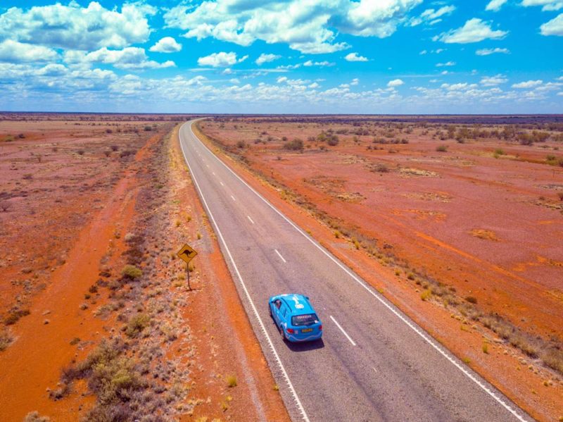 Wiebe Wakker drives a converted electric Gold across Australia. Supplied