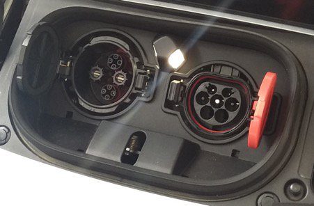 Nissan Leaf charging ports