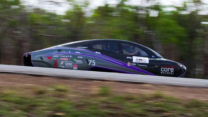 Sunswift Violet solar racing car