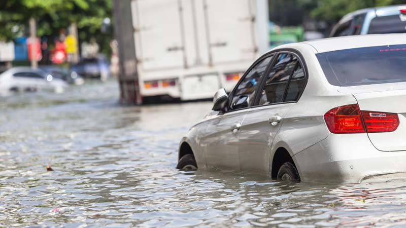 Is a battery electric vehicle safe in a flood?