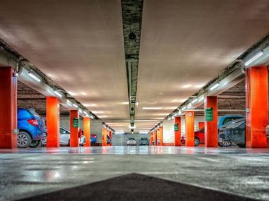 Shopping centre car park