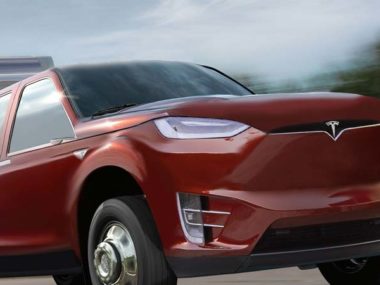 An artist's rendering of the Tesla ute with huge pulling power. Credit: McHoffa/Ev Network