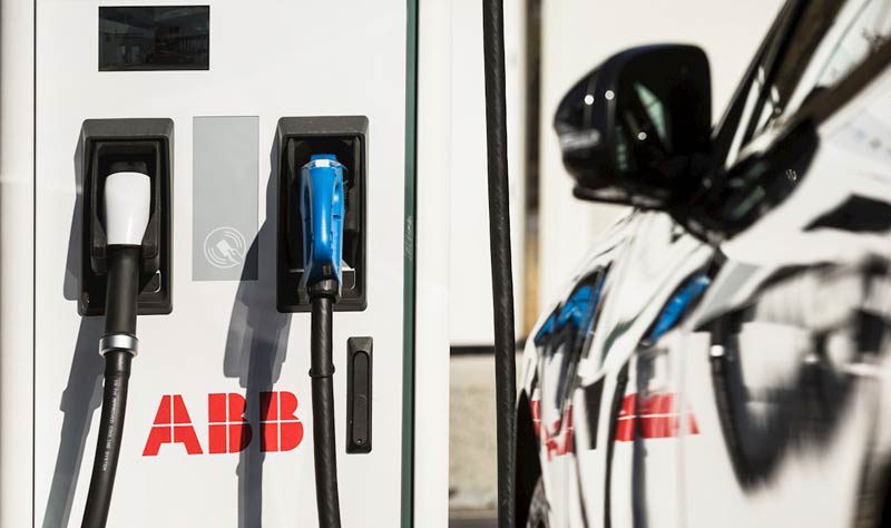 ABB EV chargers at Euro