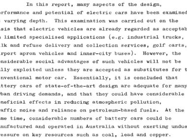 1974 BTE EV report