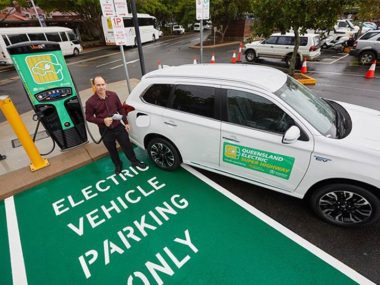 Cairns charge point launch for the Queensland Electric Super Highway. Source: Tritium