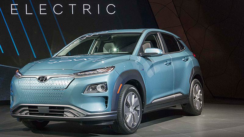 The new Kona EV will be featured at Col Crawford's event on Friday. Source: Hyundai