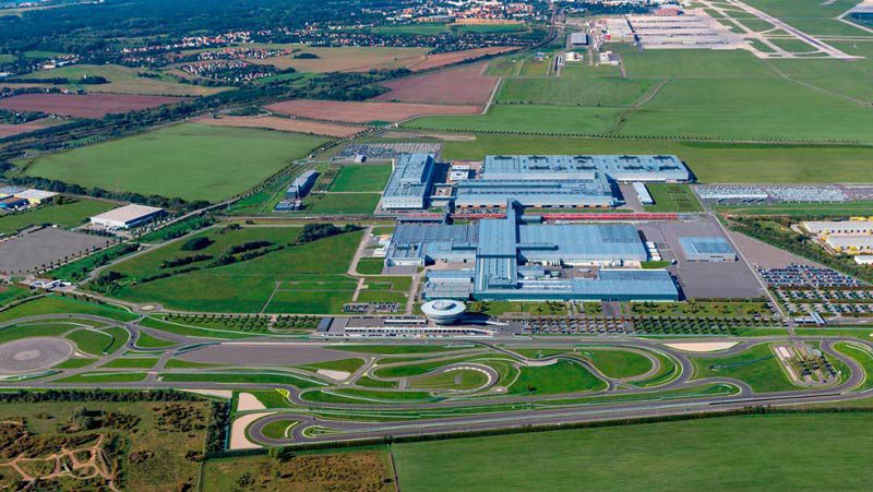 The Leipzig site is being transformed into an automobile plant for electromobility. Source: Porsche