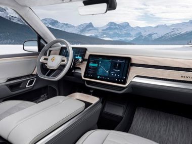 Inside a LHD Rivian EV - Rivian plan to add a RHD version for Australia although timing is not yet set. Source: Rivian