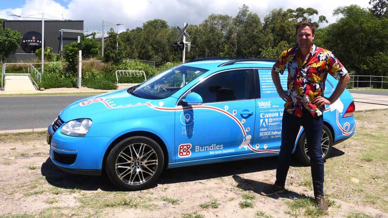 Wiebe Wakker visits Byron Bay. Credit: Bridie Schmidt