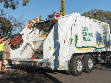 The new 100% electric rubbish trucks will clean up in more ways than one. Supplied