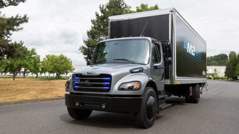 The all-electric eM2 from Daimler. Source: DTNA