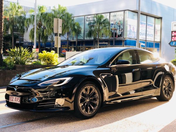 Carpe Noctem at the Tesla store.