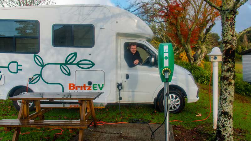 Wiebe Wakker in Britz camper