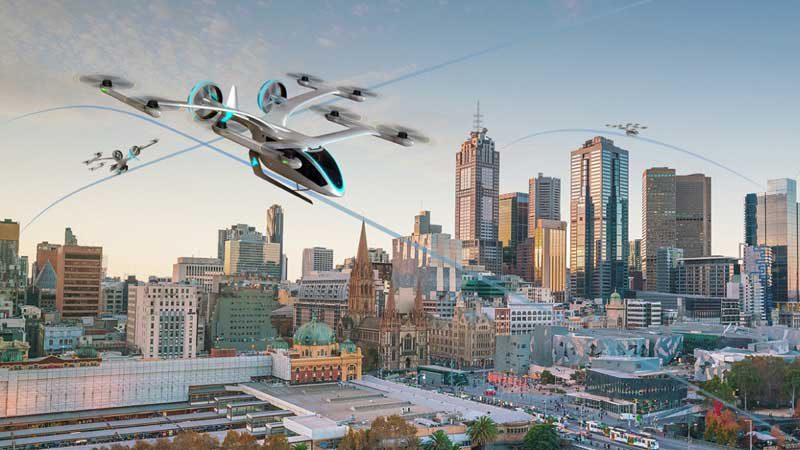 The EmbraerX eVTOL unveiled at Uber Elevate in 2019. Embraer