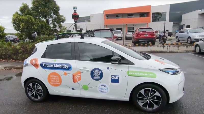 The Zoe1 was used for the first phase of trials. Source: TMRQld/Youtube