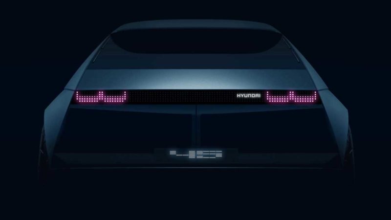 The new 45 electric concept from Hyundai. Supplied.