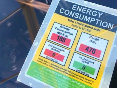 Range estimate for the Tesla Model 3 in Australia