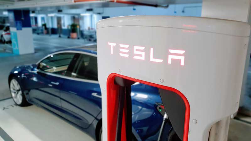 tesla charging station
