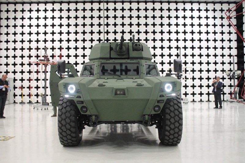 All electric armoured vehicle made by Trukish company Otokar. Source: Twitter/Defence Blog