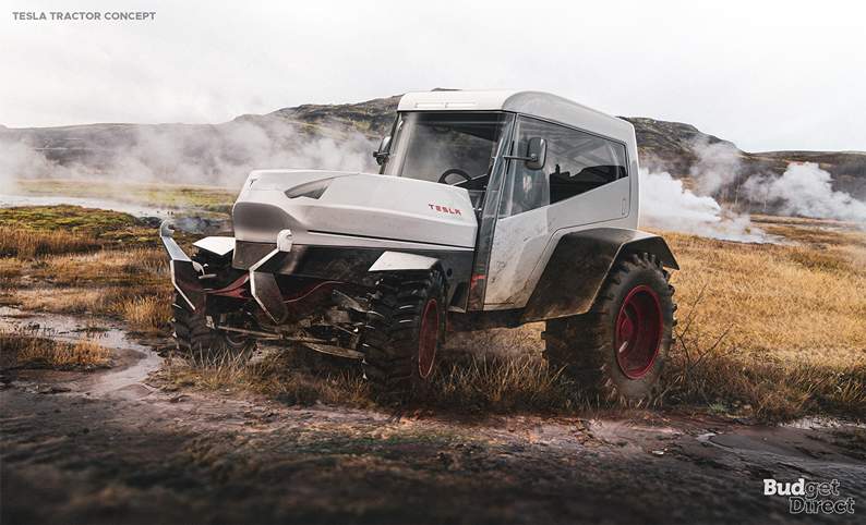 tesla tractor