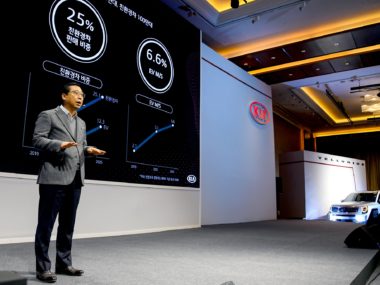 Kia CEO Han-Woo Park announces 'Plan S'. Supplied.