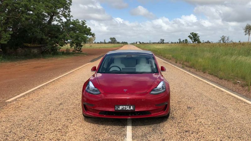 Model 3 in The Kimberleys. Image credit: JPTesla
