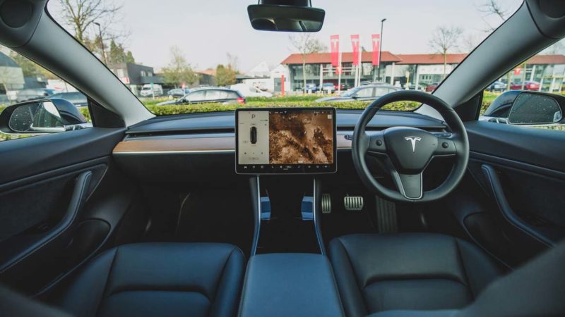 tesla model 3 interior