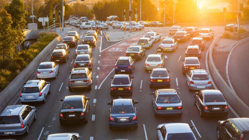 cars causing traffic pollution