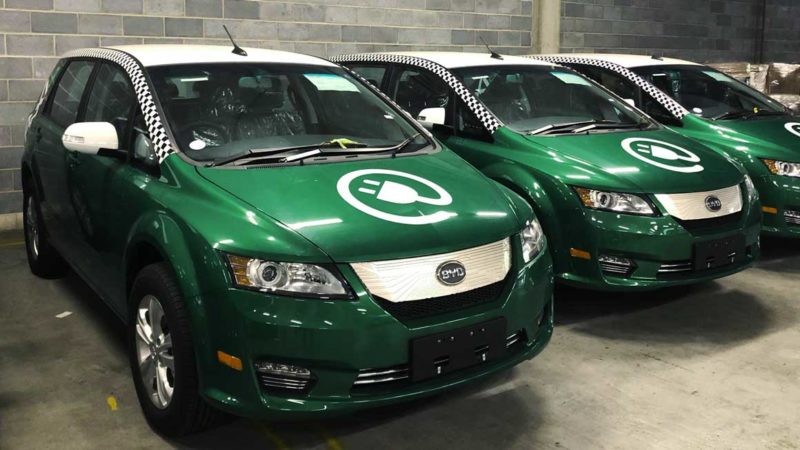 byd electric taxi
