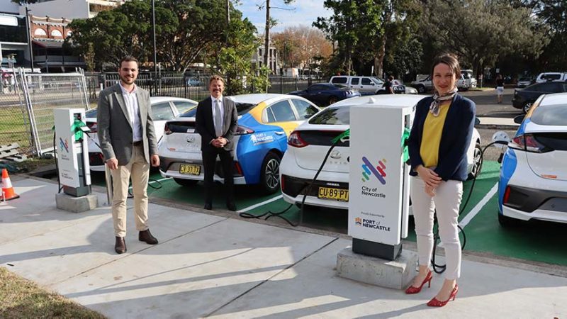 Clausen Byrnes Spiteri port newcastle council electric vehicle charging - optimised