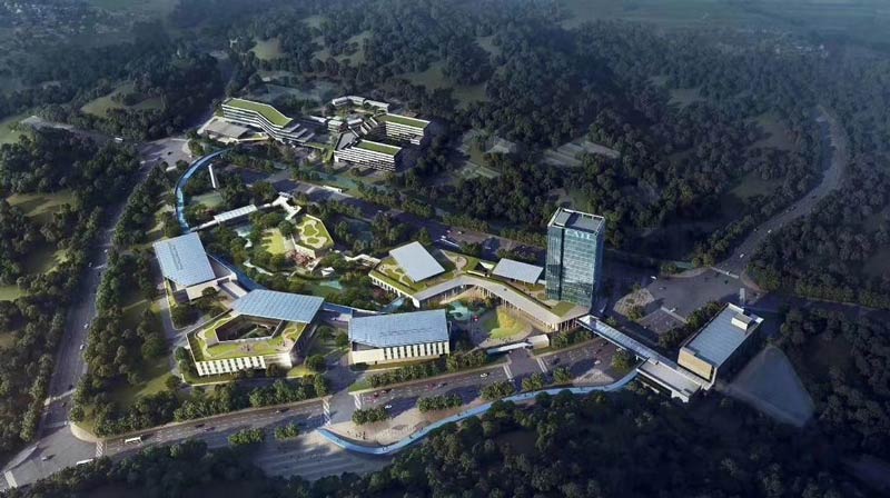 A render of CATL's planned 21C ev battery lab