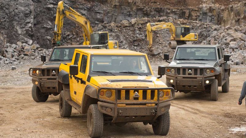 The Bortana EV uses the chassis of a diesel-powered Agrale Marruá