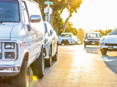 suv traffic outside school