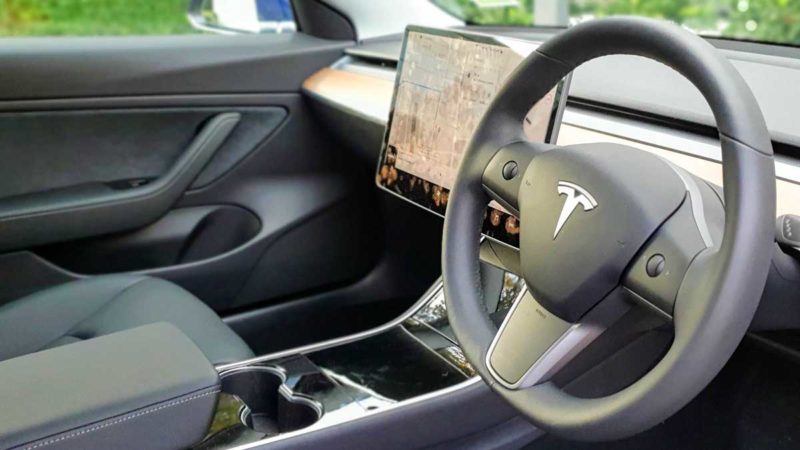 tesla model 3 interior
