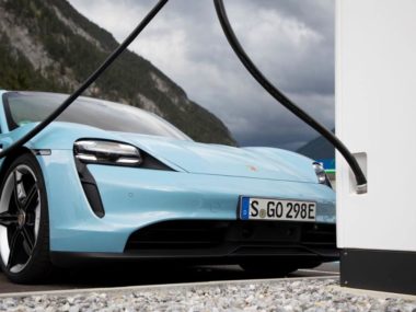 Porsche Taycan charging up at Ionity network. Source: Porsche
