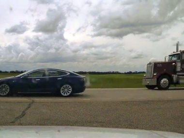 tesla model s speeding