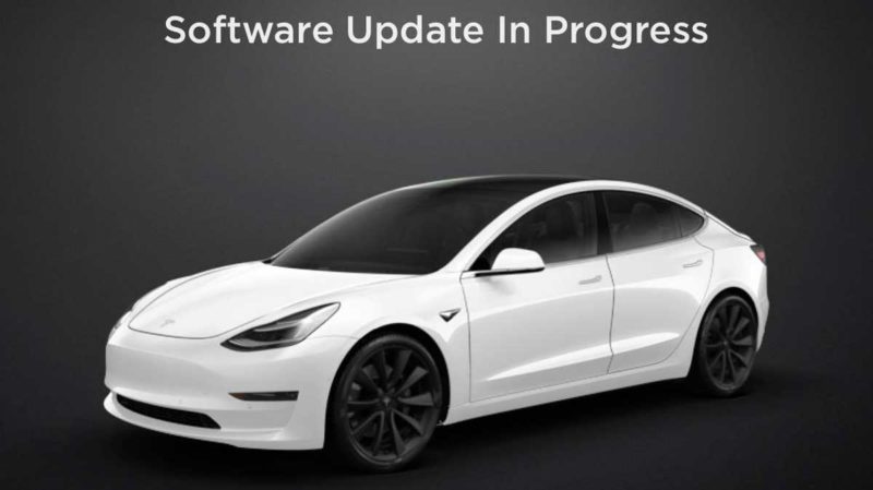 tesla software update