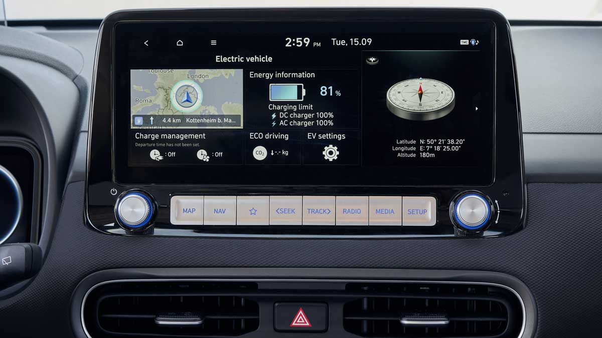 The 2021 Kona Electric (LHD model shown). Source: Hyundai