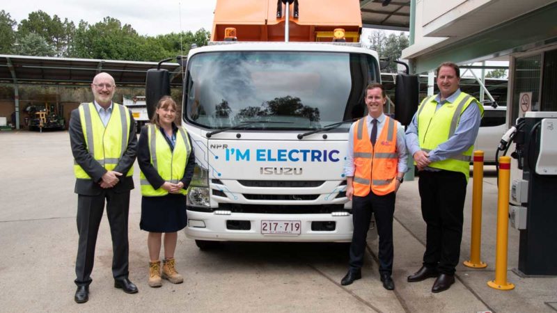 act electric tipper truck