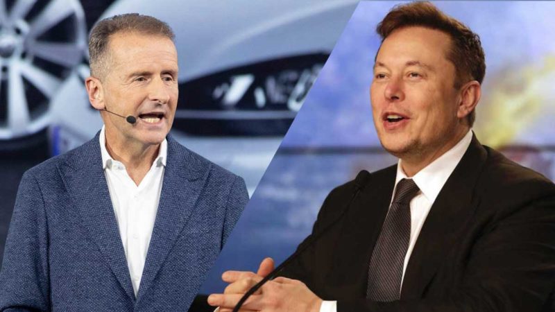 Musk Diess VW Tesla