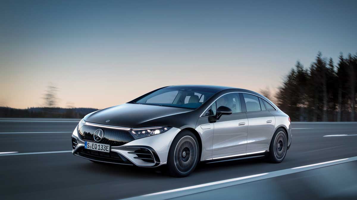 The EQS all-electric luxury sedan. Source: Mercedes-Benz