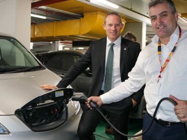 mick de brenni electric vehicle charger parliament