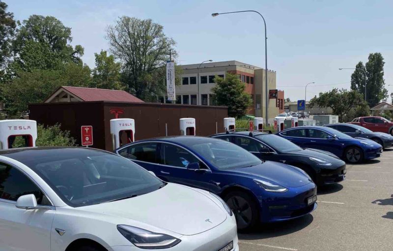 Charging with friends in Goulburn. Supplied