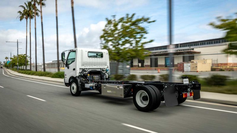 SEA Electric's Hino M5 EV. Supplied