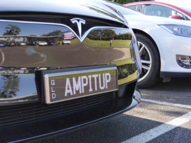 amp it up ev licence plate